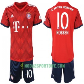 Koszulka Bayern Monachium Robben 10 Dziecięcy Domowe Stroje Piłkarskie 2018-2019 Krótki Rękaw